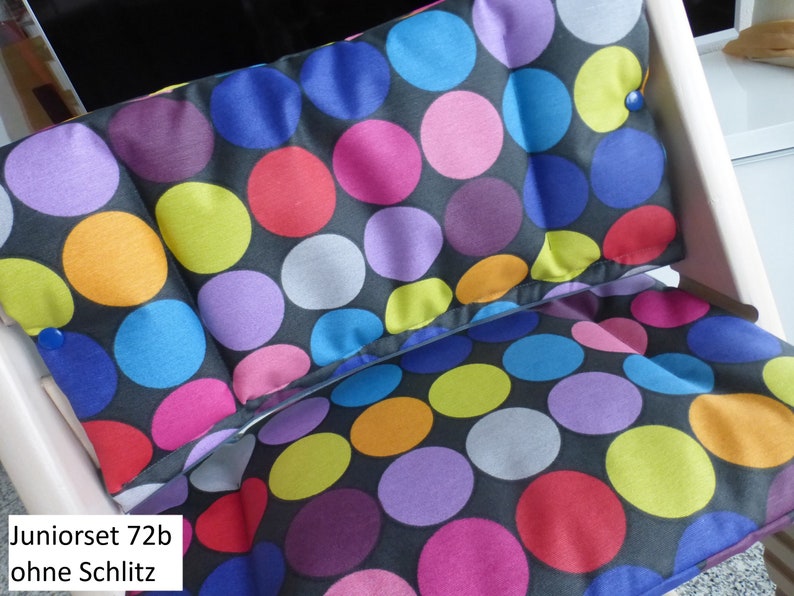Tripp Trapp Seat Cushion Set Junior Coated Fits Stokke High Chair 2-Piece Pillow Set