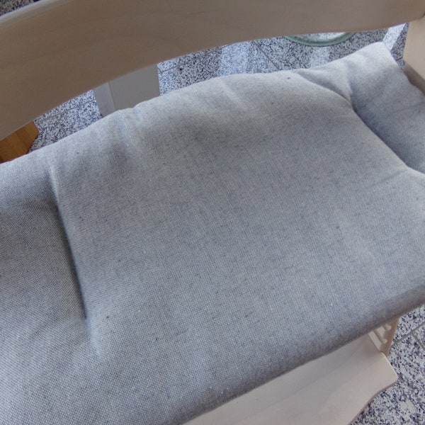 Tripp Trapp Sitzkissen Baumwolle passend für Stokke Hochstuhl Farbe: helles grau