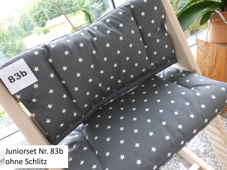 Tripp Trapp Seat Cushion Set Junior Coated Fits Stokke High Chair 2-Piece Pillow Set