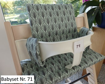 Tripp Trapp Sitzkissen-Set beschichtet passend für Stokke Hochstuhl 2-teiliges Kissenset