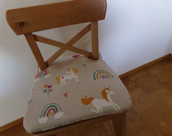 Sitzkissen für Ikea "ingolf Kinderstuhl" Farbe beige