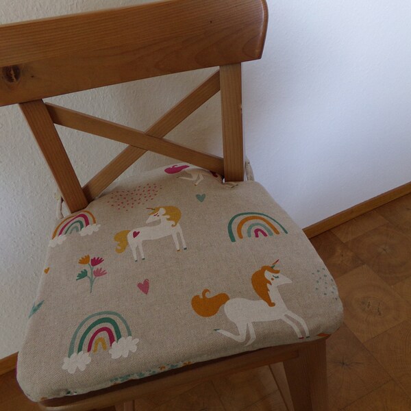 Sitzkissen für Ikea "ingolf Kinderstuhl" Farbe beige