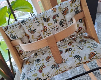 Tripp Trapp Sitzkissen-Set Junior beschichtet Farbe beige passend für Stokke Hochstuhl 2-teiliges Kissenset
