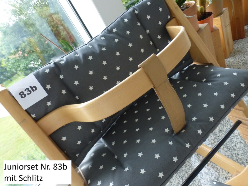 Tripp Trapp Seat Cushion Set Junior Coated Fits Stokke High Chair 2-Piece Pillow Set