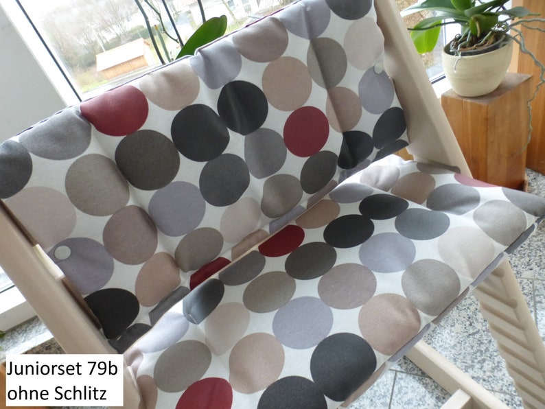 Tripp Trapp Seat Cushion Set Junior Coated Fits Stokke High Chair 2-Piece Pillow Set
