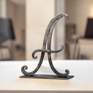 Letras de hierro personalizadas de la A a la Z, decoración forjada a mano