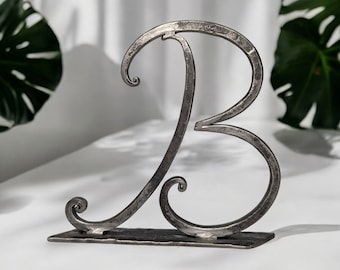 A-Z Eisen Buchstabe, Familienname Buchstabe, Tischdekoration, Geburtstagsgeschenk