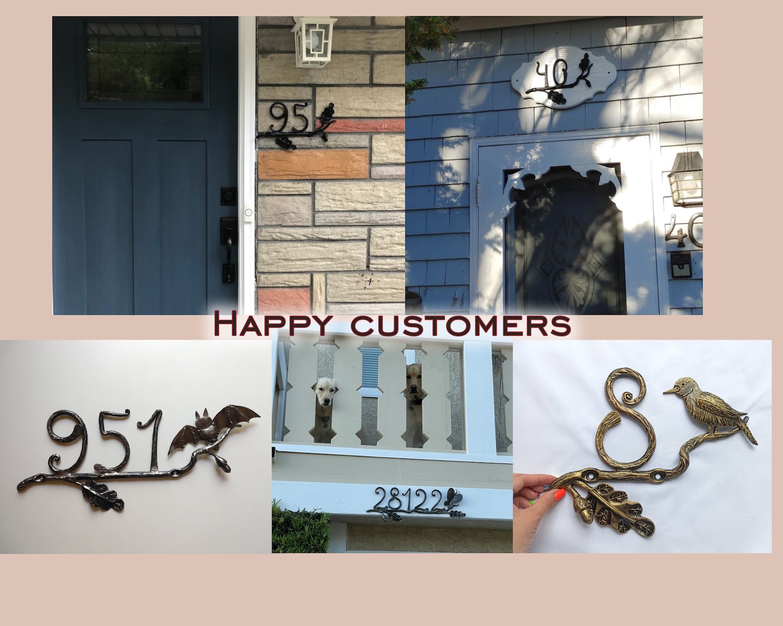 Personalized House Number Plaque Custom Rustic House Number - Etsy
