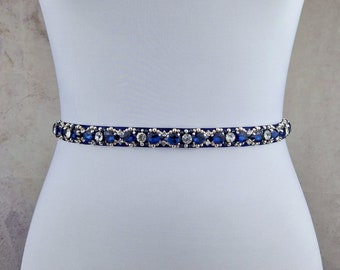 Brautgürtel Perlen, Brautgürtel Strass, Braut Schärpe Strass, Brautjungfer Strass.