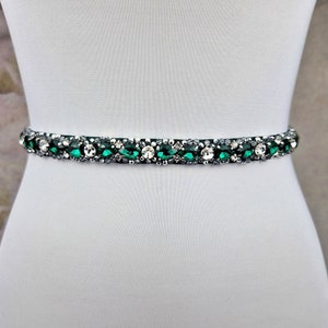 Brautgürtel Perlen, Brautgürtel Strass, Braut Schärpe Strass, Brautjungfer Strass. Bild 1