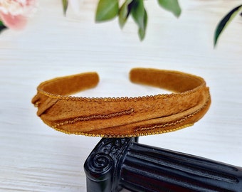 Leather headband