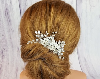 Wedding hair comb, bridal hair accessories.