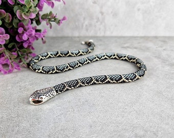 Snake Necklace, Ouroboros Chain, Snake Choker