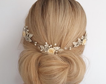 Wedding hair comb, bridal hair accessories.