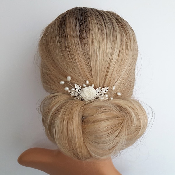 Haarkamm Hochzeit, Braut Haarschmuck.