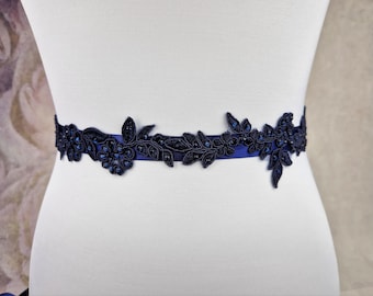 Lace bridal belt