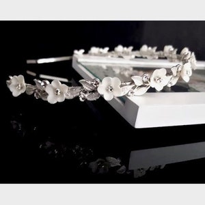 Headband wedding, bridal headband.Communion.