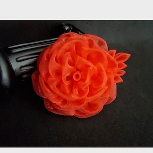Broche Fleur Rose En Acrylique Et Acier Inoxydable - Marque Ile O Perles, Neuf Avec étiquettes