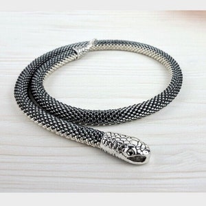 Snake Necklace, Ouroboros Chain, Snake Choker