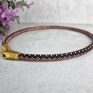 Collana serpente, catena Ouroboros, girocollo serpente immagine 6