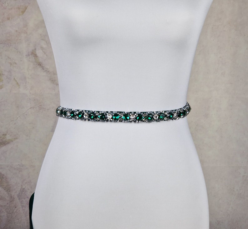 Bridal Belt Pearls, Bridal Belt Rhinestones, Bridal Sash Rhinestones, Bridesmaid Rhinestones. image 3