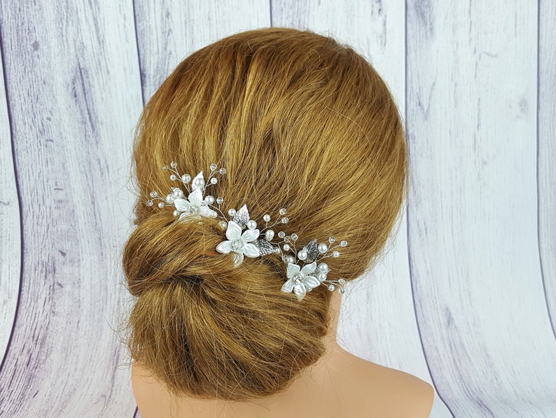 Bridal hairpin, wedding, communion. image 4