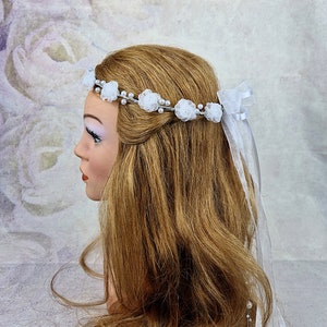 Hair wreath, communion, wedding image 10