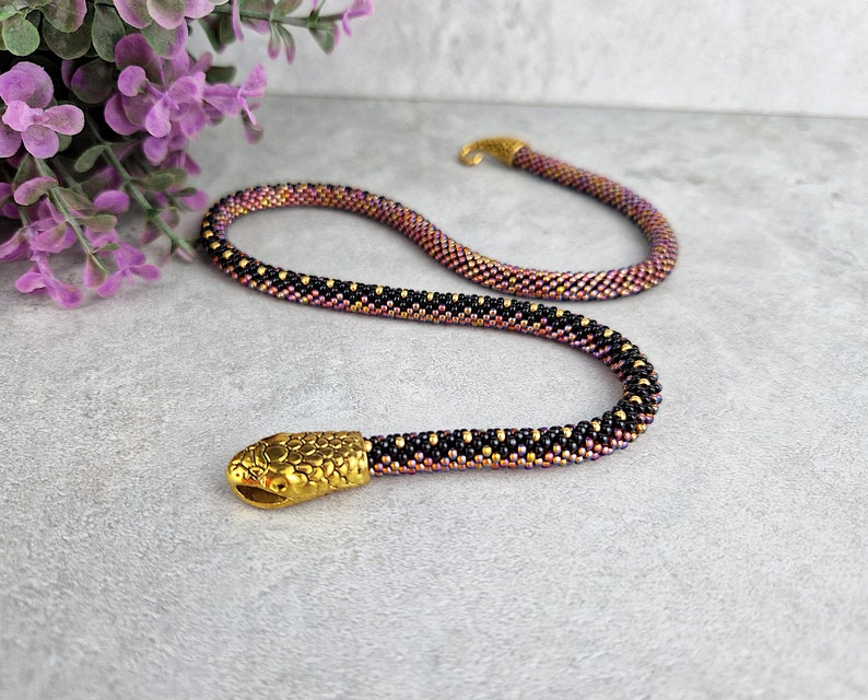 Collana serpente, catena Ouroboros, girocollo serpente immagine 5