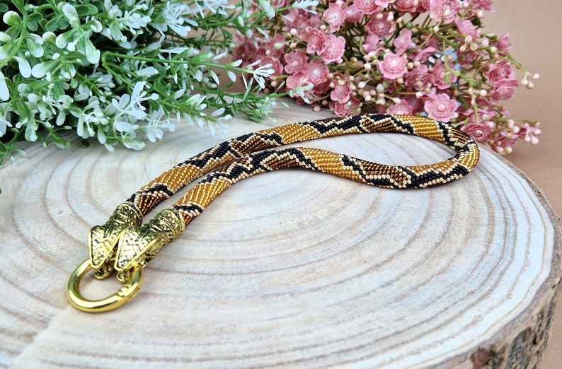 Schlangen Halskette, Ouroboros Kette, Schlangen Halsband Bild 4