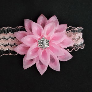 Baby Haarband,Taufe,Hochzeit. Rosa