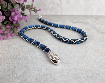 Snake Necklace, Ouroboros Chain, Snake Choker