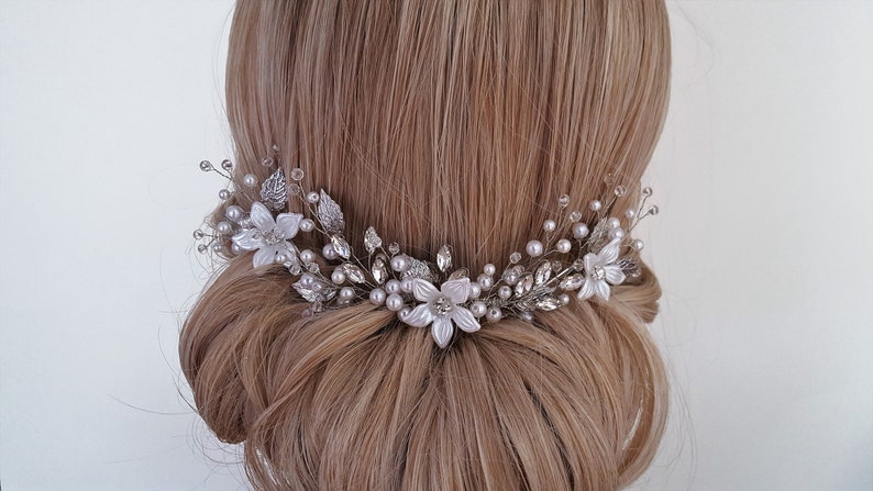 Bridal hairpin, wedding, communion. image 6