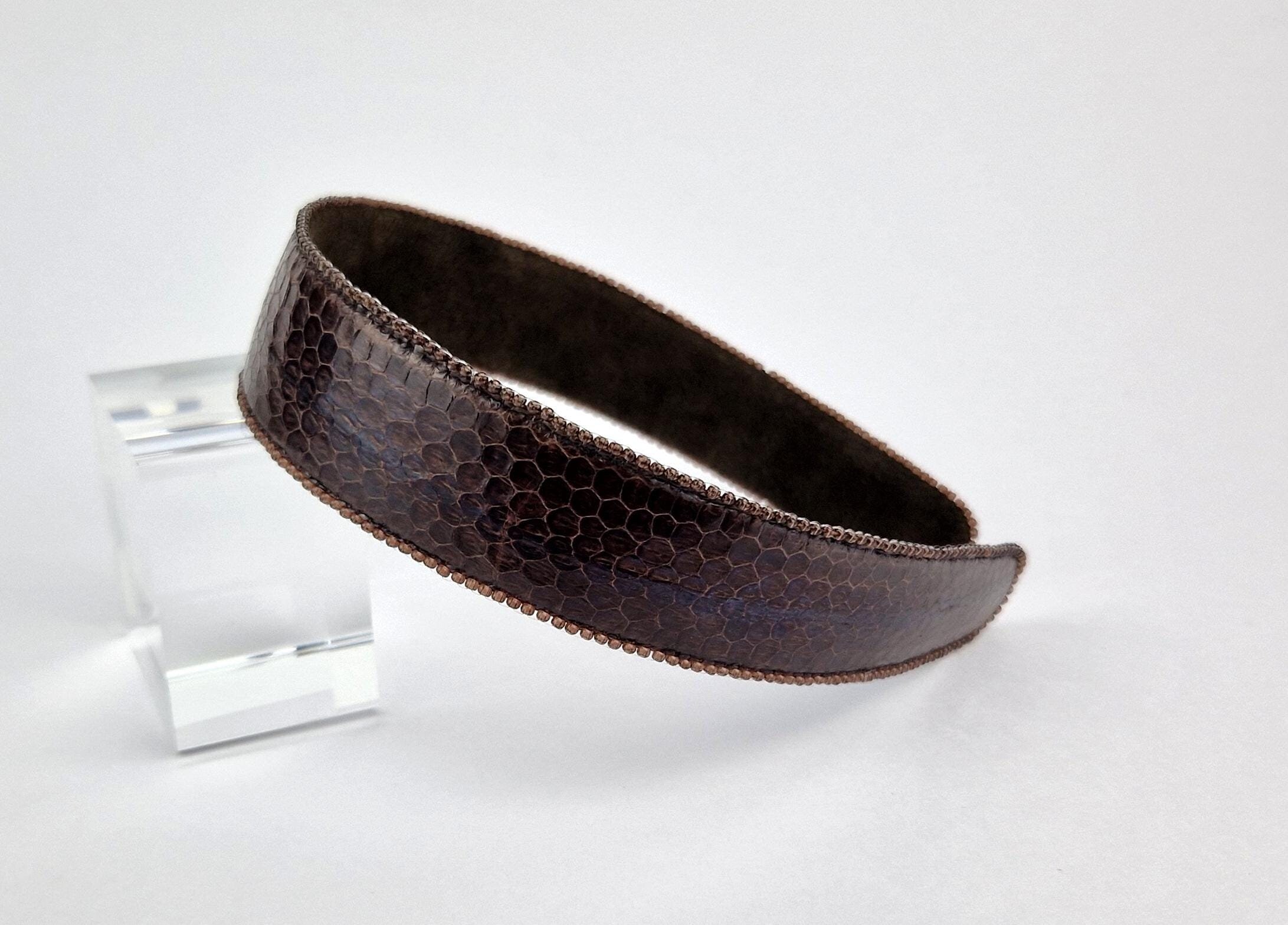 Stirnband Lederoptik – Breites Haarband 5 Cm | Perfekt Für Alltag, DIY & Kostüme | Vegan & In Vielen Farben