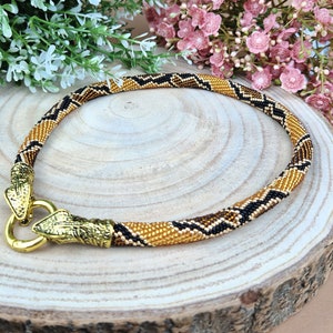 Schlangen Halskette, Ouroboros Kette, Schlangen Halsband Bild 8