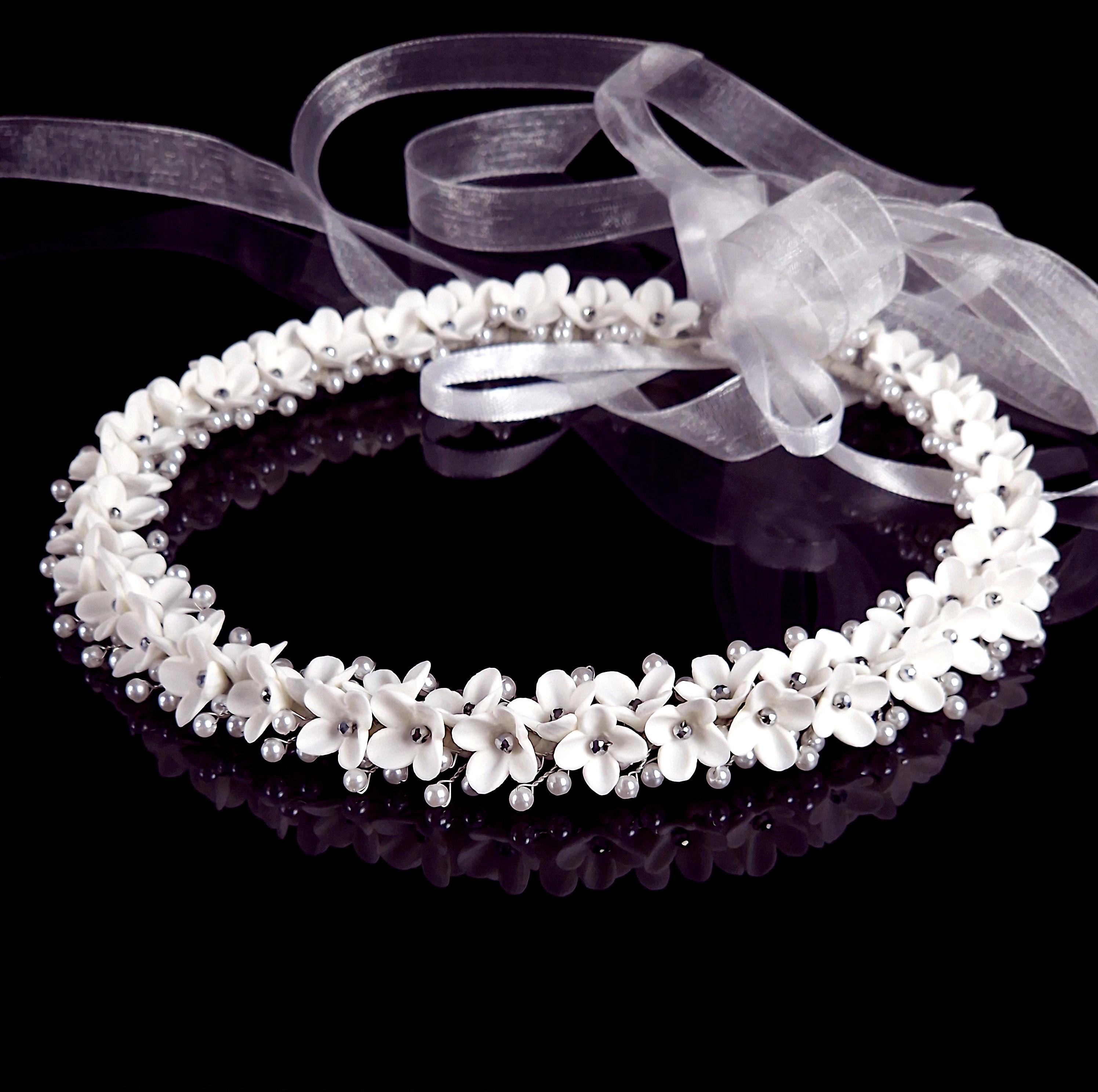 Floral wreath for First Communion, wedding, boho hair accessory,…