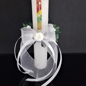 Set di gioielli con candele, protezione antigoccia. Comunione. Battesimo. immagine 5