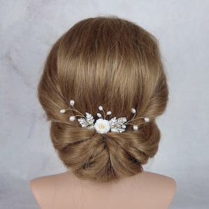 Haarkamm Hochzeit & Kommunion, Bridal Hair Comb, Hochzeits Haaraccessoire, Communions Frisur Geschenkidee I 4