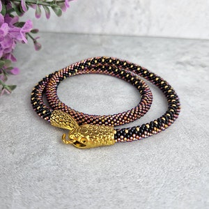 Collana serpente, catena Ouroboros, girocollo serpente immagine 2