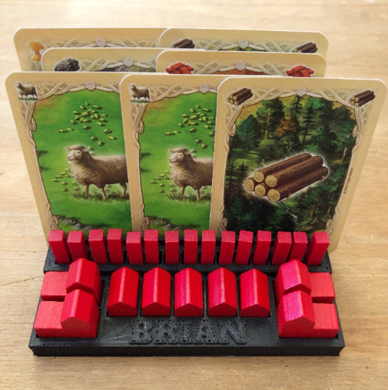 Personalised Board Game Piece Holder / Resources holder / Etsy