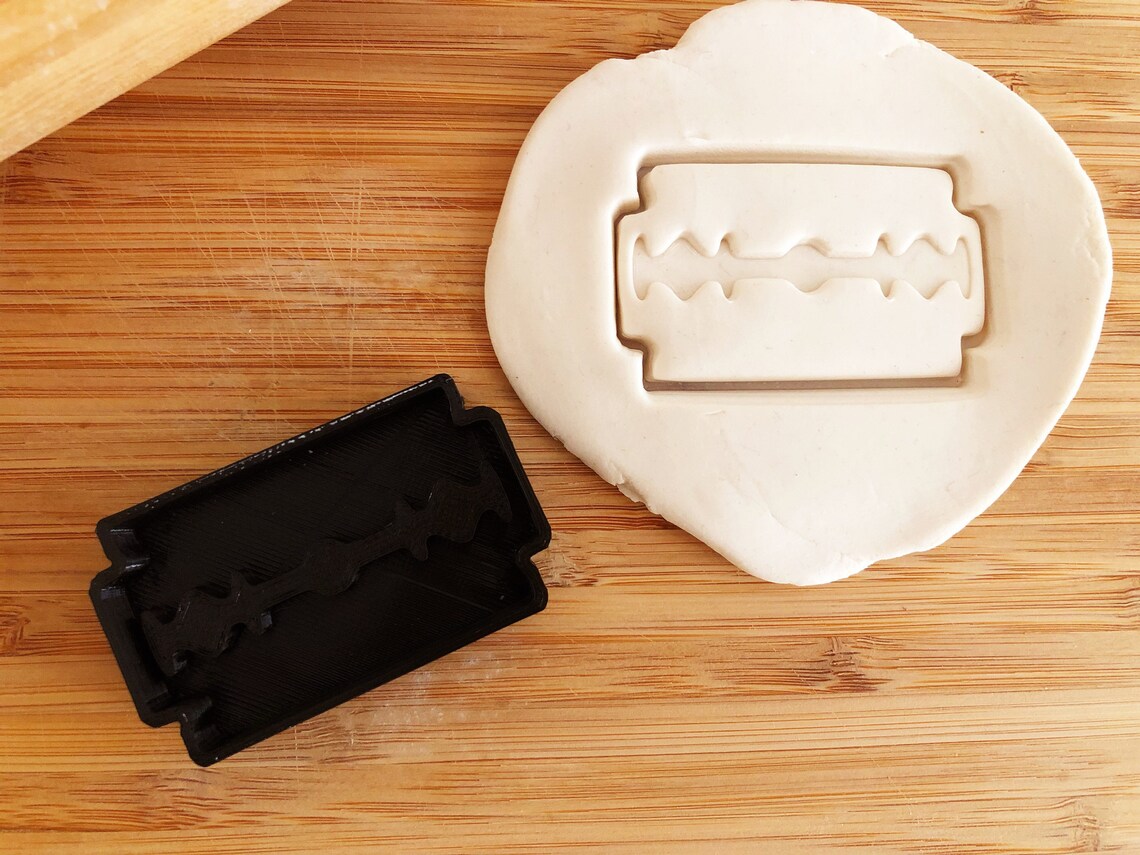 Razor Blade Cookie Cutter Fondant Cutter 3D Printed Etsy