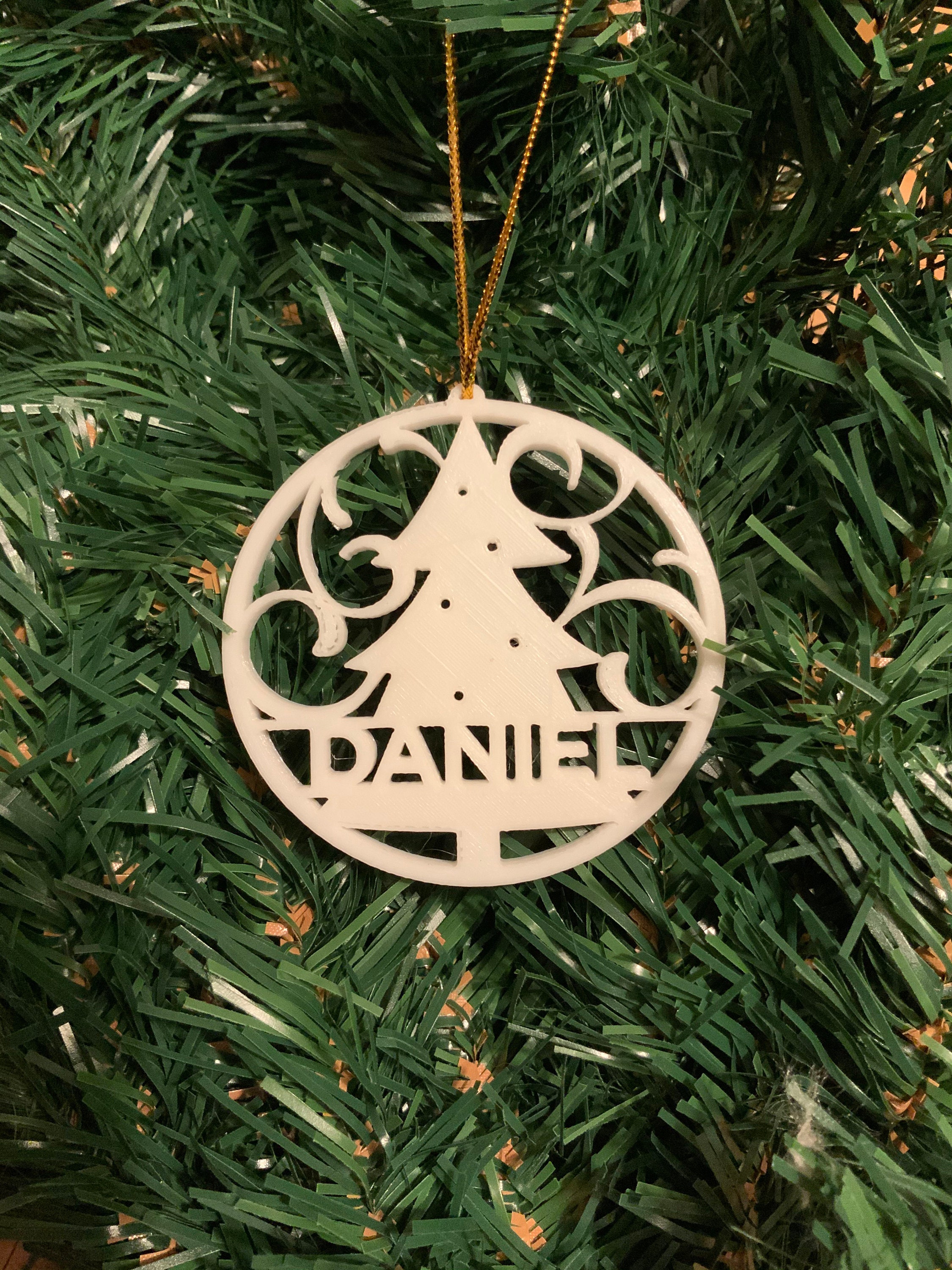 Personalised Christmas Ornament 3D Printed Tree Decoration - Etsy