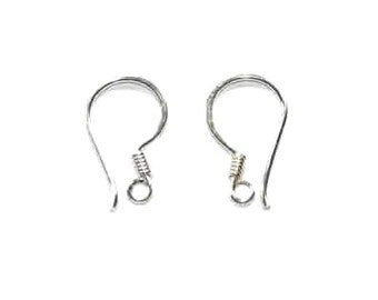 Crochet d'oreille basique en argent sterling