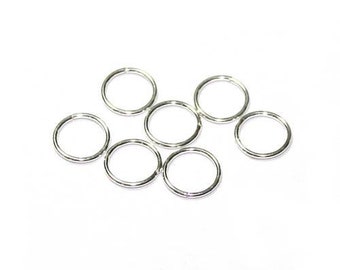 925 ouverts en argent sterling anneaux 8mm