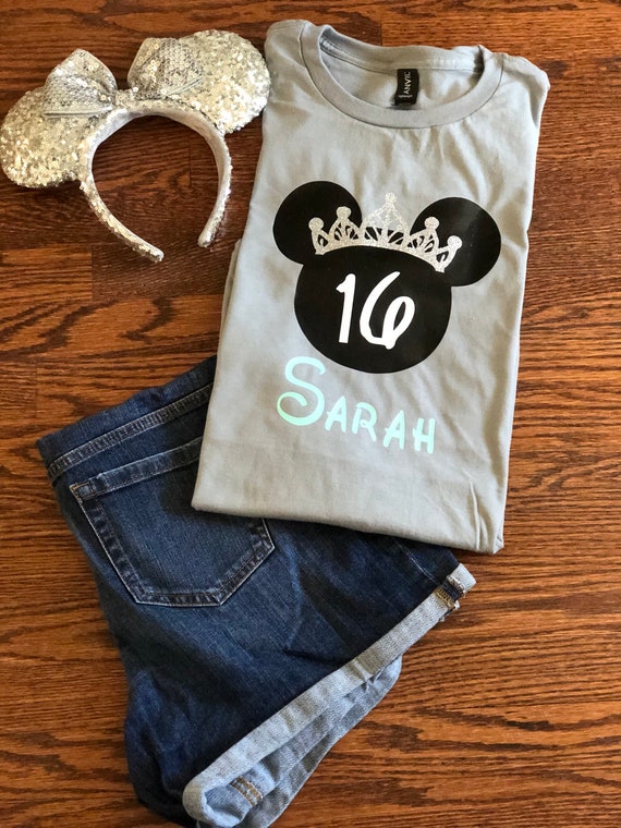 sweet 16 disney shirts