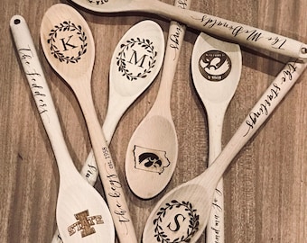 Custom Personalized Wooden Spoon for Keepsake