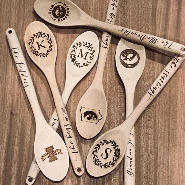 Custom Personalized Wooden Spoon for Keepsake