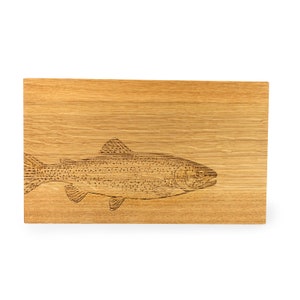 Cutting board fish engraving / breakfast board wooden board wooden snack board laser engraving personalized engraving image 4
