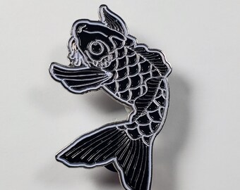 Koi Tattoo Art Enamel Pin