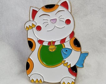 Maneki Neko Lucky Cat Pin