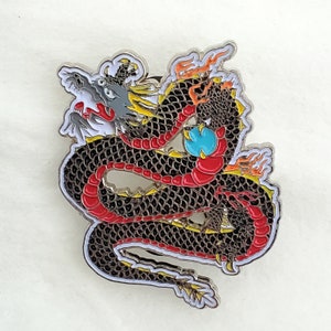 Dragon Tattoo Art Enamel Pin